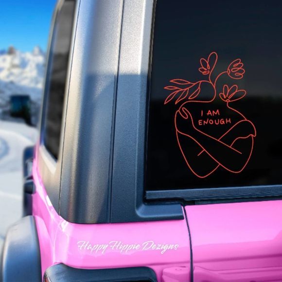 I Am Enough Vinyl Decal - Picture 2 of 8